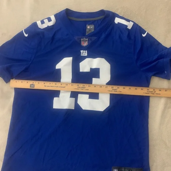 Nike Odell Beckham Jr Royal New York Giants Jersey Blue Jersey Size XL - Picture 5 of 8